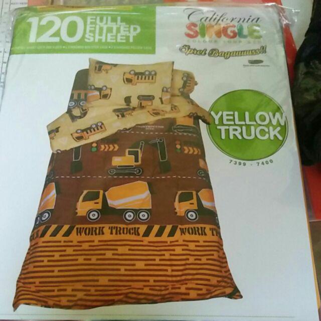 California Sprei Abstrak Adem Murah 120x200 Bahan Katun Sprey Kalifornia Anak - Ijn Plaza