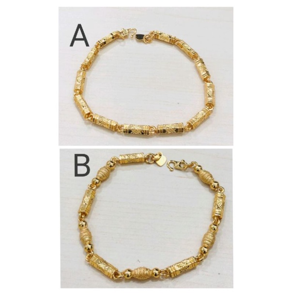 Mamk013. Gelang xuping wanita lapis emas ukuran 18 cm