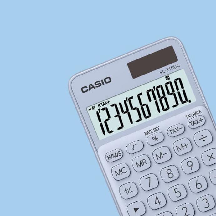

IREADYl CASIO Colorful Calculator SL-310UC-Light Blue ICIQl