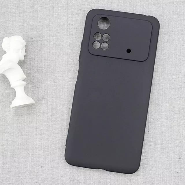 POCO M4 PRO / POCO M3 PRO CASE BLACK SOFTCASE TPU BLACK SILICON BACK MACARON SOFT CASE