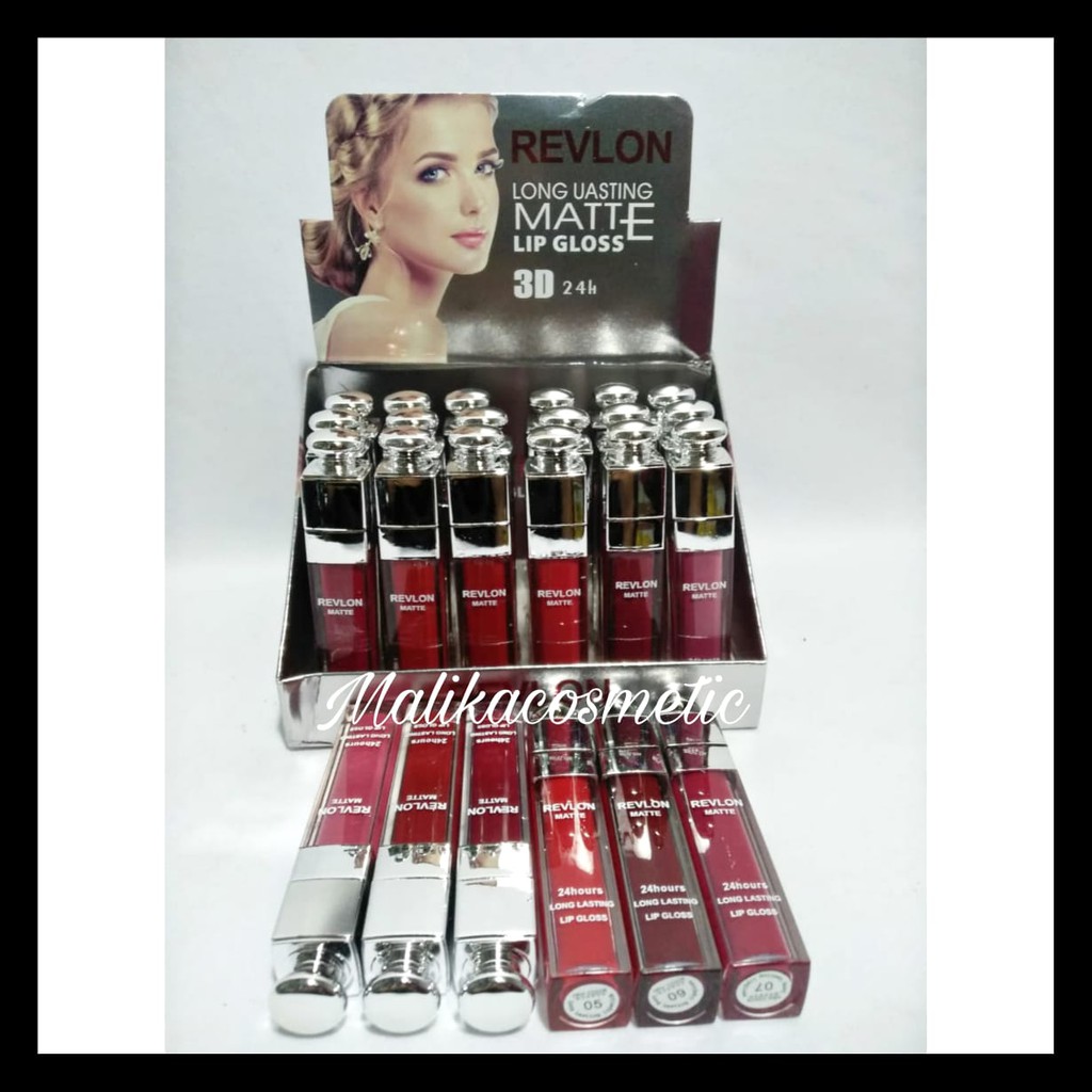 ( PER BOX ) REVLON MATTE 3D LIPGLOSS / LIP REVLON 3D MATTE
