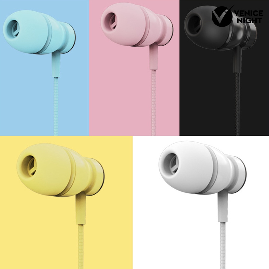 (VNEP) (Berkabel) Earphone In ear HiFi Noise Reduction Ergonomis Dengan Kabel Kontrol Volume 3.5mm