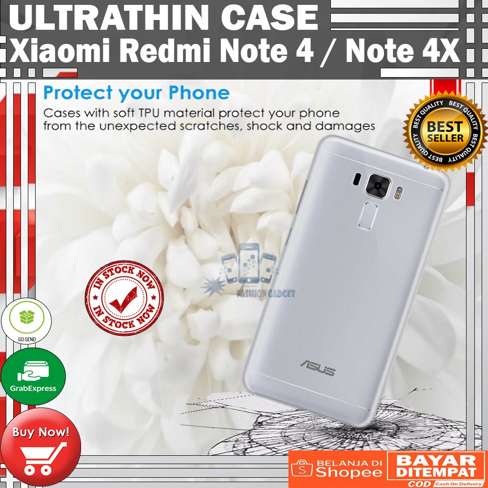 Ultrathin Xiaomi Redmi Note 4 / Note 4X Ultra Thin / Silikon / Case Transparant / Casing Xiaomi