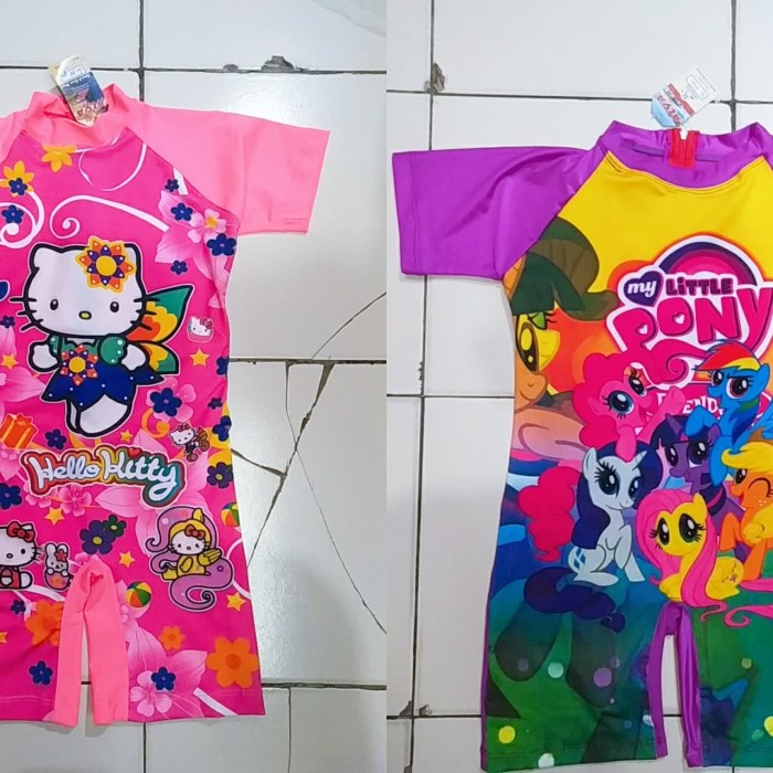 PEREMPUAN-ANAK-RENANG-BAJU- BAJU RENANG ANAK PEREMPUAN ANAK UMUR 5 - 7 TAHUN KARAKTER -BAJU-RENANG-