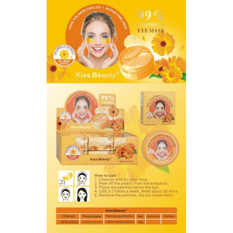 [PER PACK] EYE MASK / MASKER MATA KISS BEAUTY 4 VARIAN NO.1078-03