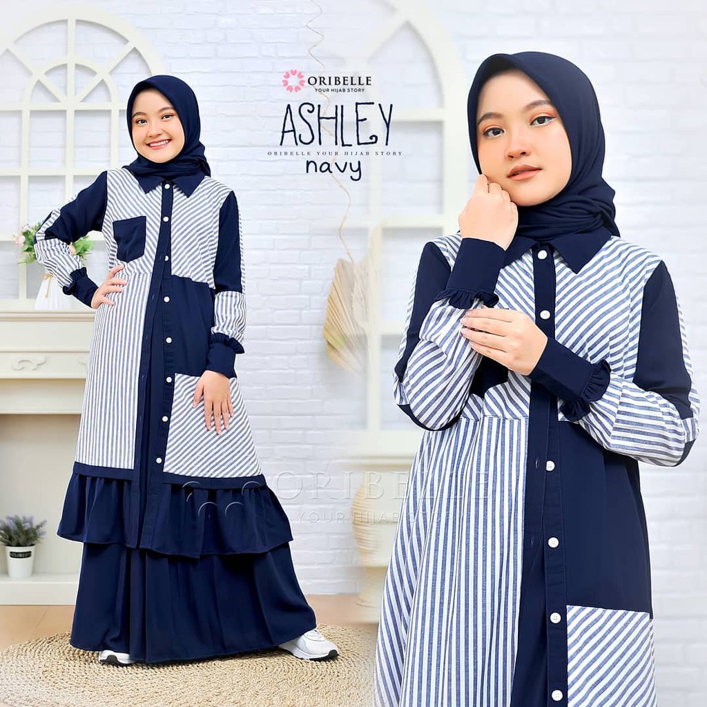 Gamis Anak Usia 8-12 Tahun Ashley kids Model Gamis Anak Terbaru 2021 Kekinian