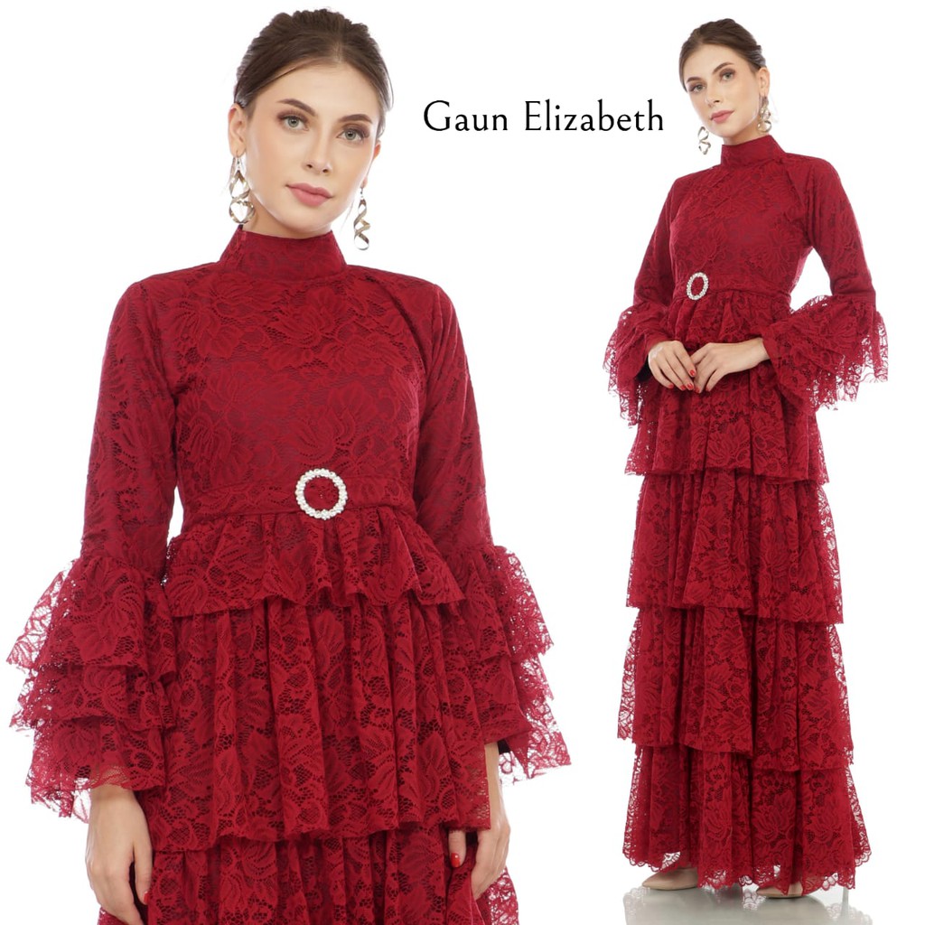 GAUN PESTA CANTIK DRESS PESTA MEWAH DRESS ELISABETH/GAUN ELIZABETH