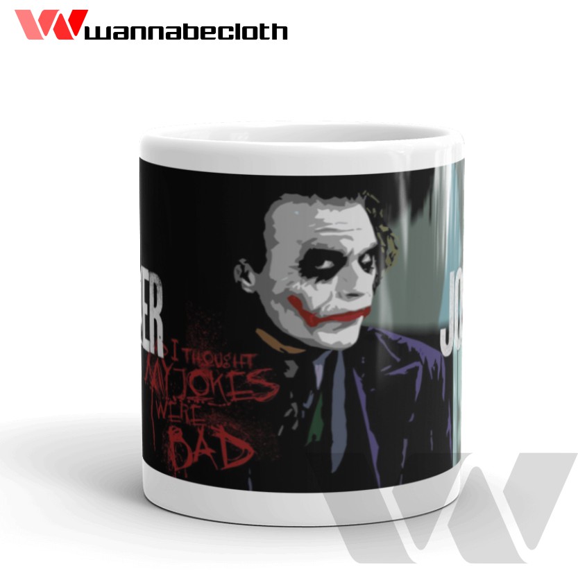 Mug Joker Mug Custom Gelas Custom Mug Unik Souvenir Mug Print Cetak Mug Joker Desain 12