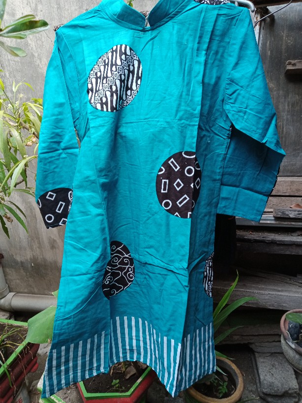 Batik Akhmar Atasan Wanita Tunik Batik Navia - Katun Halus Ori Masayu Tunik Masayu