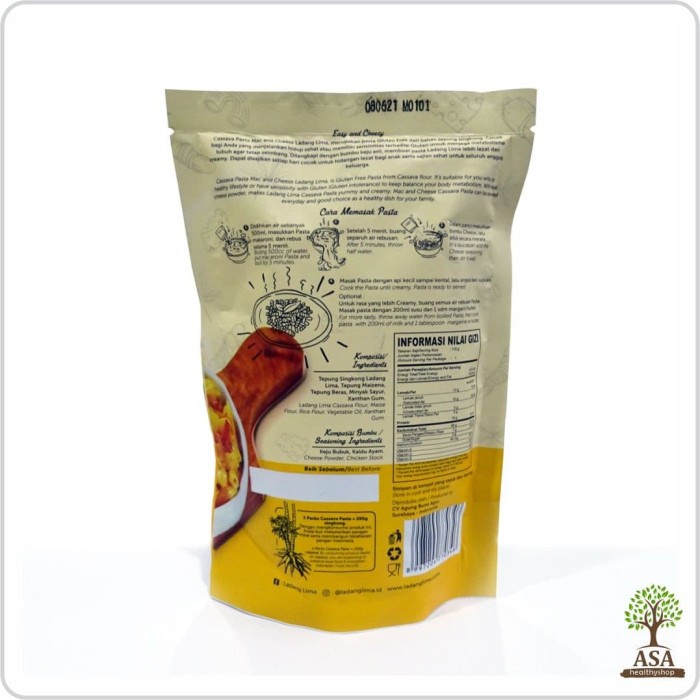 

Pasta-Aneka- Cassava Pasta Mac & Cheese Ladang Lima -Aneka-Pasta.