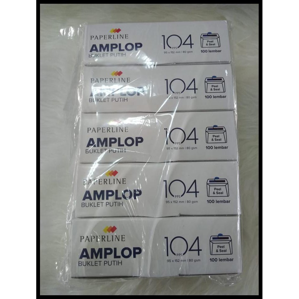 

Ready Stock Amplop Putih Polos Paperline 104 (5 Pak)