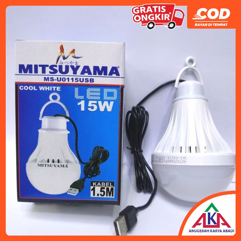 Jual Lampu Bohlam Usb Emergency Lamp Mitsuyama Bohlam Led W W W W Shopee Indonesia