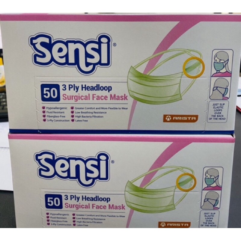 Masker Sensi Hijab 3ply isi 50pcs