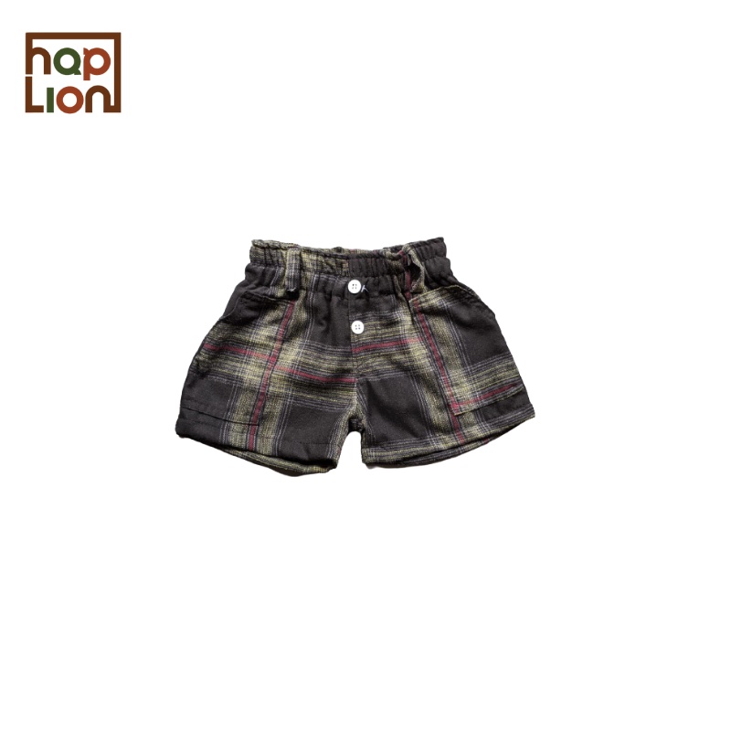 Hot Pants Viona Flanel Anak Perempuan Saku Celana Pendek 1-6 Tahun | Haplion Kidswear