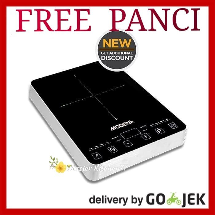 Kompor Induksi Modena PI-1315, Hitam 30.5 cm x 6.5 cm, 1300W