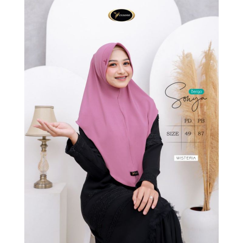 BERGO SONYA New Arrival Hijab Instan Cantik ORI Yessana