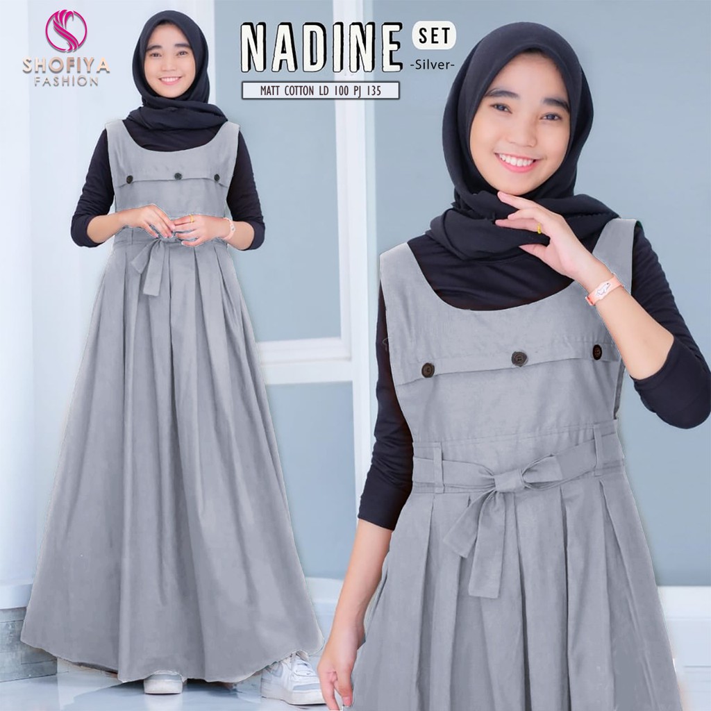Nadine Maxy Dress Set Outer Cotton Original Shofiya