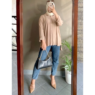 CINDYA BLOUSE RAYON CRINKLE AIRFLOW / ATASAN KEMEJA WANITA