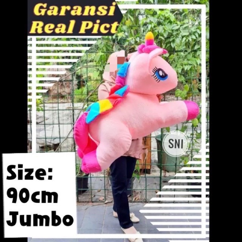 boneka lying unicorn sayap jumbo uly 90cm boneka jumbo pegasus pony unicorn terbang large big boneka jumbo kuda pony