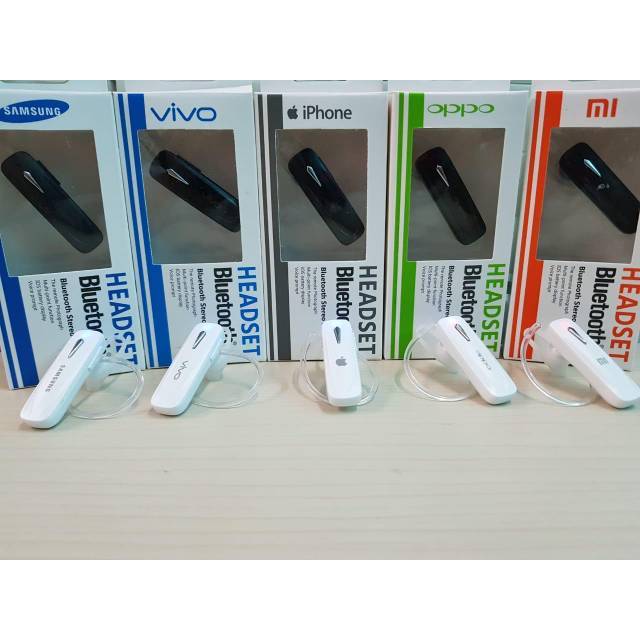 Headset Bluetooth Merk Hp Handsfree Bluetooth ALL TYPE Headset Wireless Pairing 2 Device Ear Support