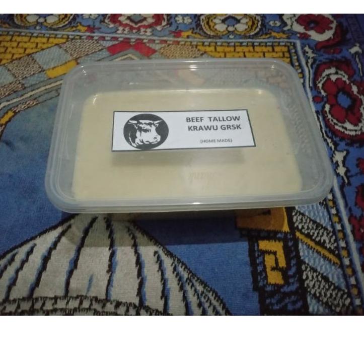 

[DISCOUNT I0736] original taste beef tallow ( krawu ) 400 gram - 1000 gram Stok Banyak