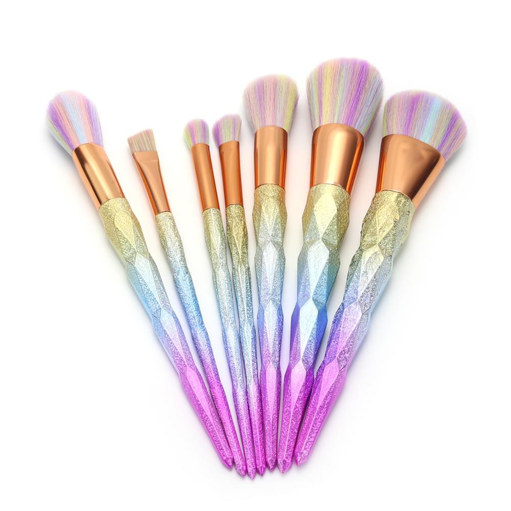 Unicorn Rainbow Makeup Brush 7 in 1