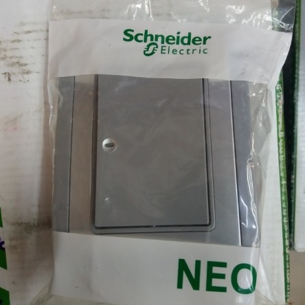 Schneider NEO Saklar Engkel Putih/ Silver