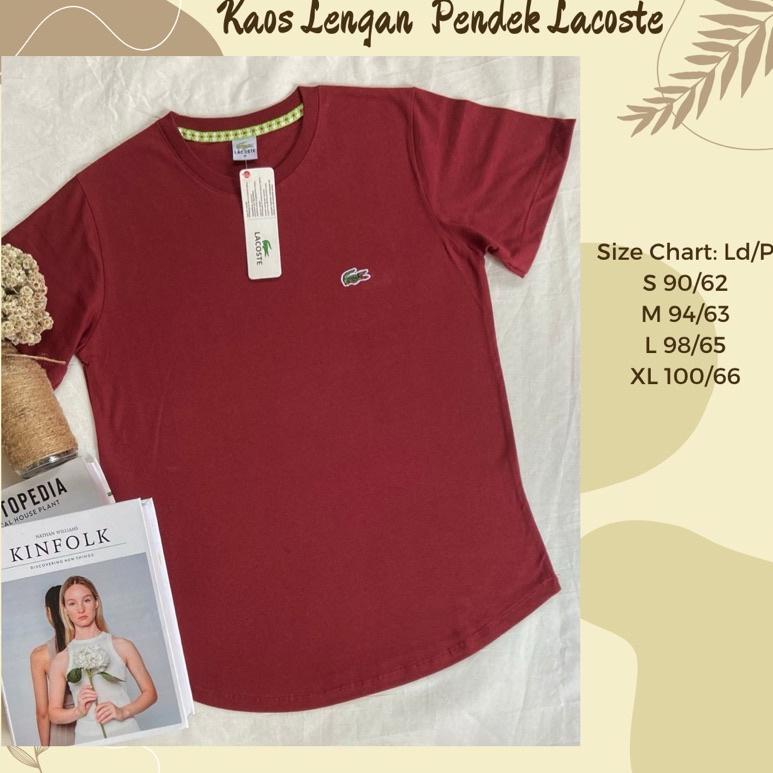 Kaos Lacoste Wanita Kaos Pendek Wanita "KMF.02Jl22ғ"