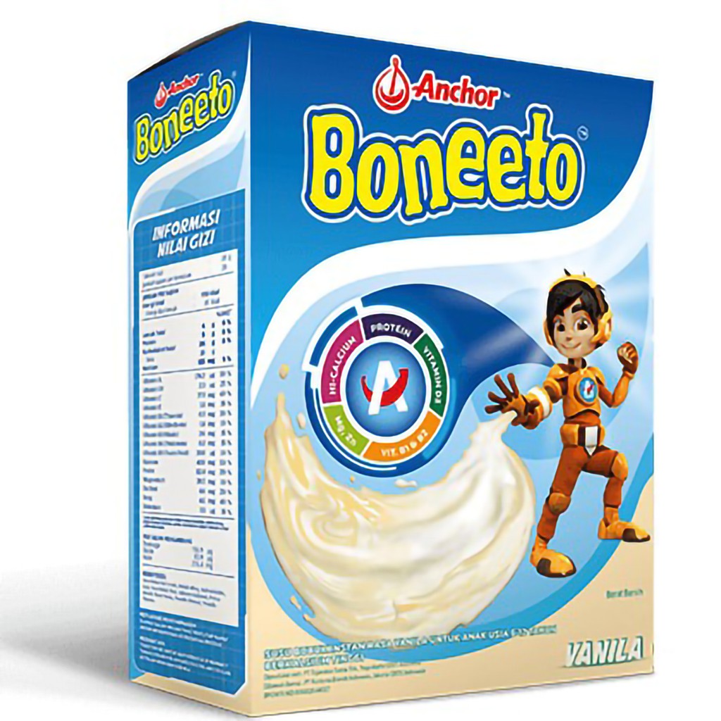 

[700 Gram] SUSU BONEETO RASA COKELAT, VANILLA LENGKAP 700 GR