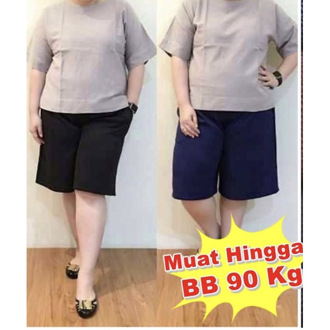 𝔂𝓾𝓶𝓪 ~KULOT PENDEK 7/8 UKURAN SETANDAR DAN JUMBO//KAIN WAFLLE CREPE