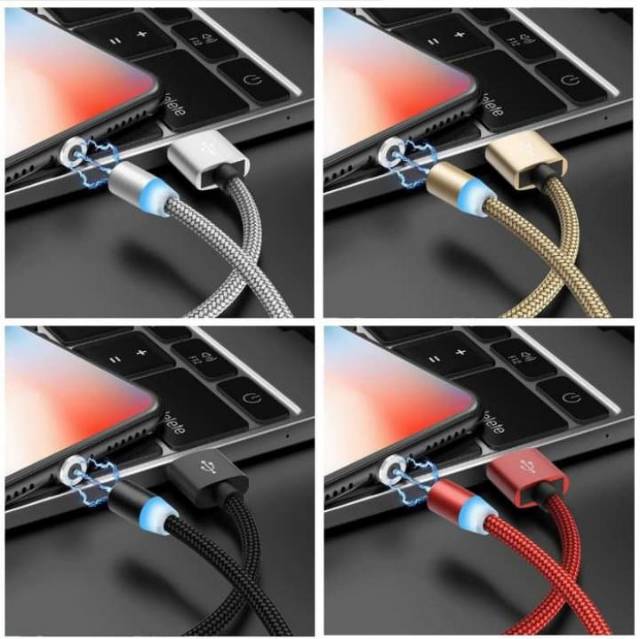 KABEL CAS MAGNET 3IN1 ORIGINAL X- CABLE METAL MAGNETIC CABLE STOTNGER MAGNETISM FAST CHARGING