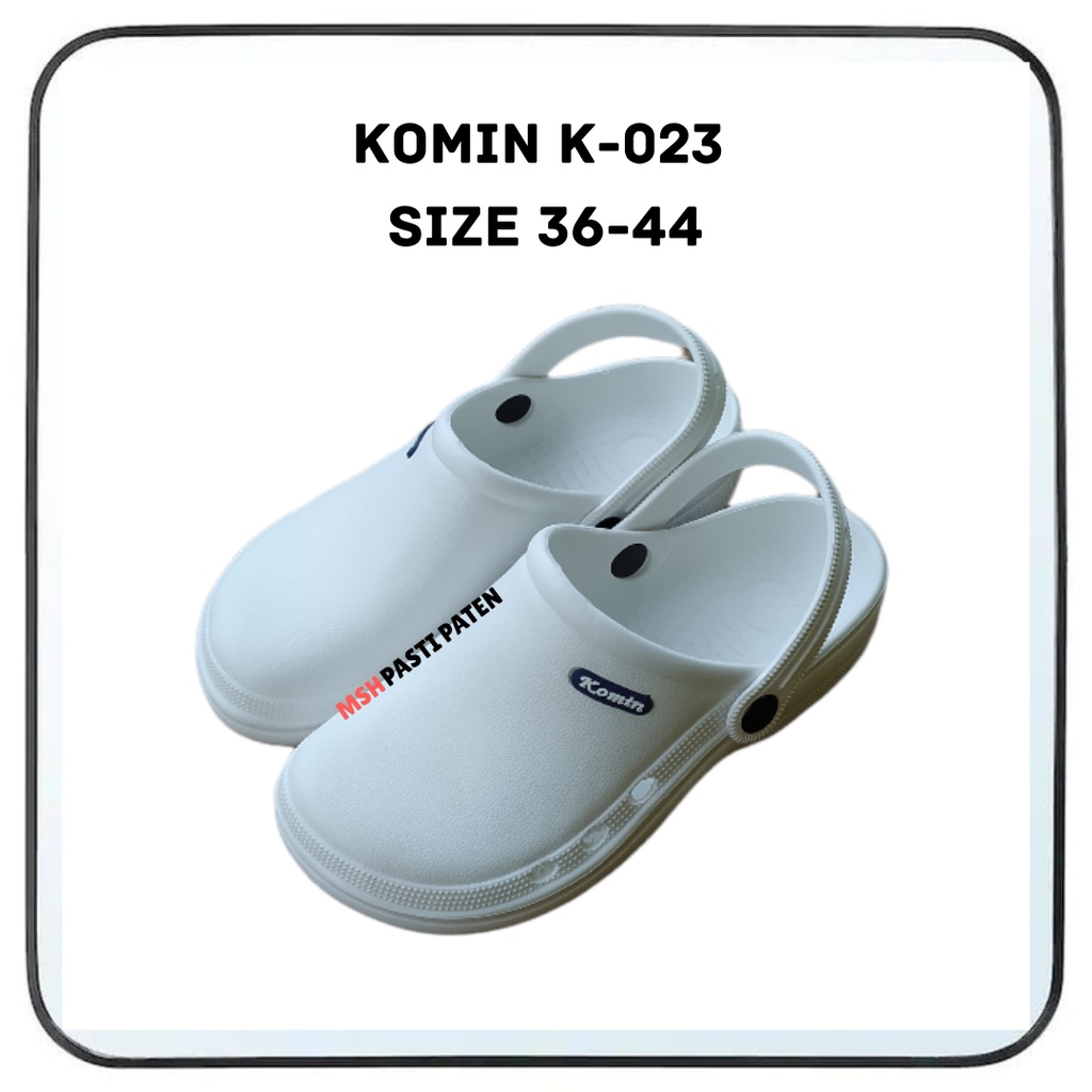 Komin Sandal Baim Putih Nakes Perawat Ati Slip Ori