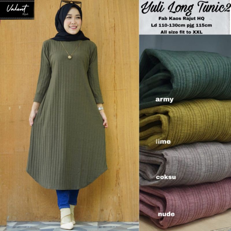 YULI LONG TUNIK BY VALENT (READY)