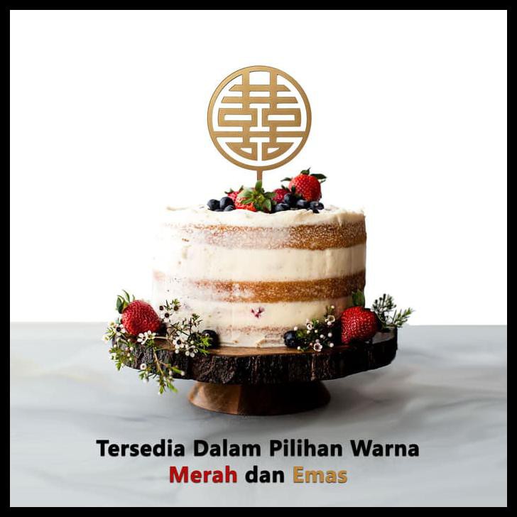 Cake Topper - Topper Kue - Shuang Xi - Sangjit - Lamaran