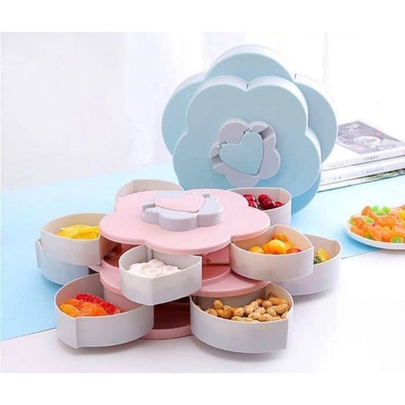 (Murah)Cod Toples Bunga Mekar/Toples Bunga putar/Toples Lebaran