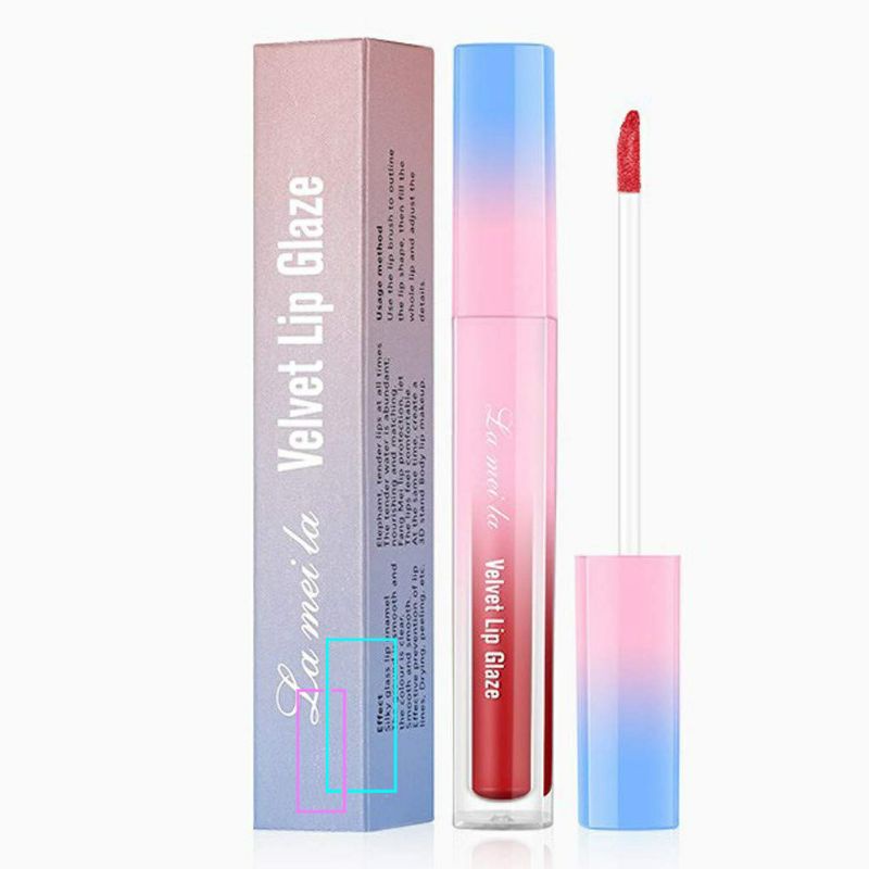 Liptint Velvet Lip Glaze Lip Tint Matte Lipglaze Kosmetik Bibir Makeup Make Up