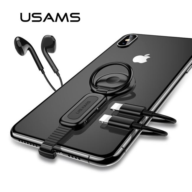 USAMS AU06 Dual Lightning Ring Holder Adapter original100%asli