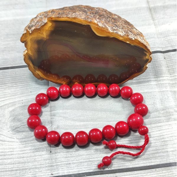 Gelang Batu Natural Alam Red Coral Marjan Original Dijamin