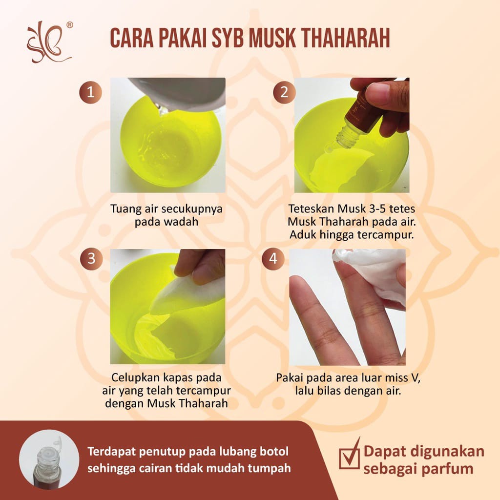 Syb Kasturi Bidara Musk Thaharah Original Parfum Area Kewanitaan