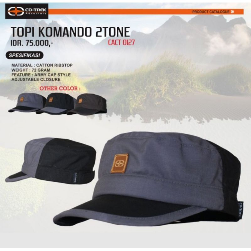 Topi Komando 2tone Original Drifting Co-Trek Adventure