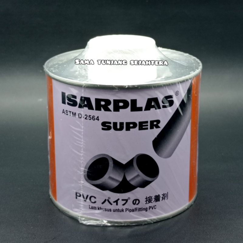 

LEM PIPA PVC ISARPLAS KUAS KALENG 400 GRAM