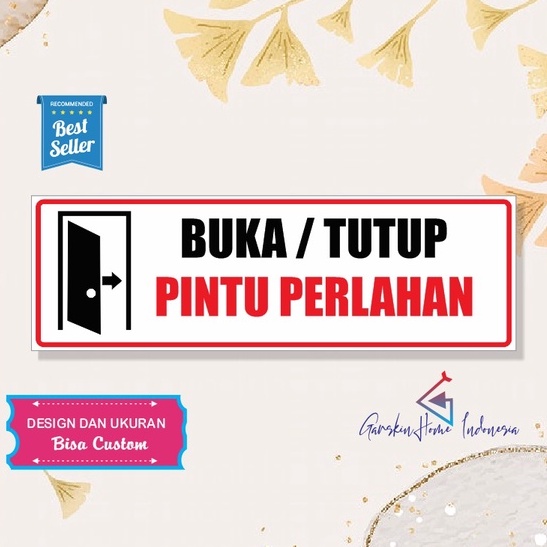 

stiker buka tutup pintu secara perlahan