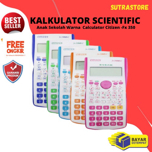 

Kalkulator Scientific Anak Sekolah Warna Terlaris Calculator Citizen Fx 350