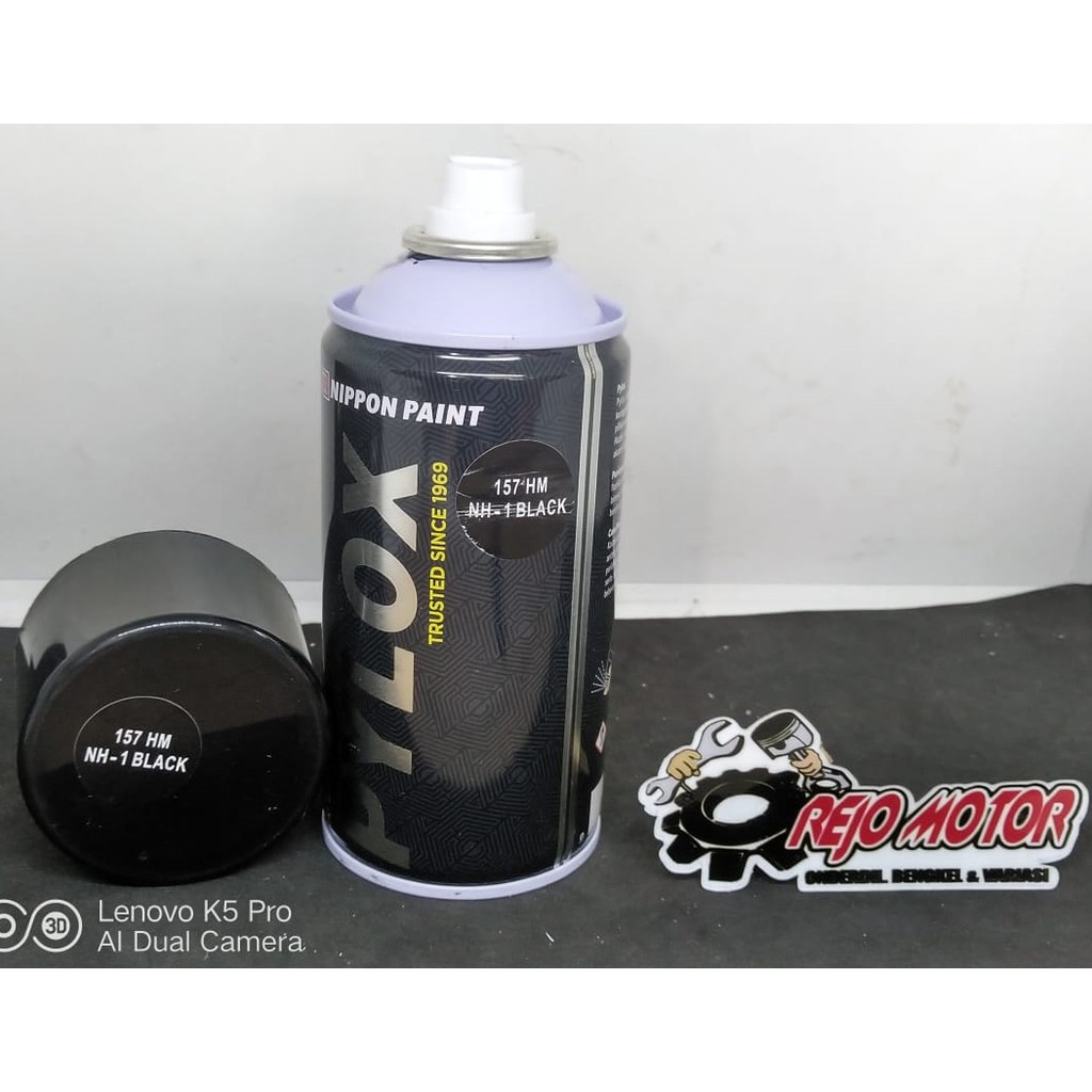 

PILOX/PYLOX /SOLID COLOURS & METALLIC COLOURS/ 157 HM NH-1 BLACK / ANTI BAKAR ORIGINAL NIPPON