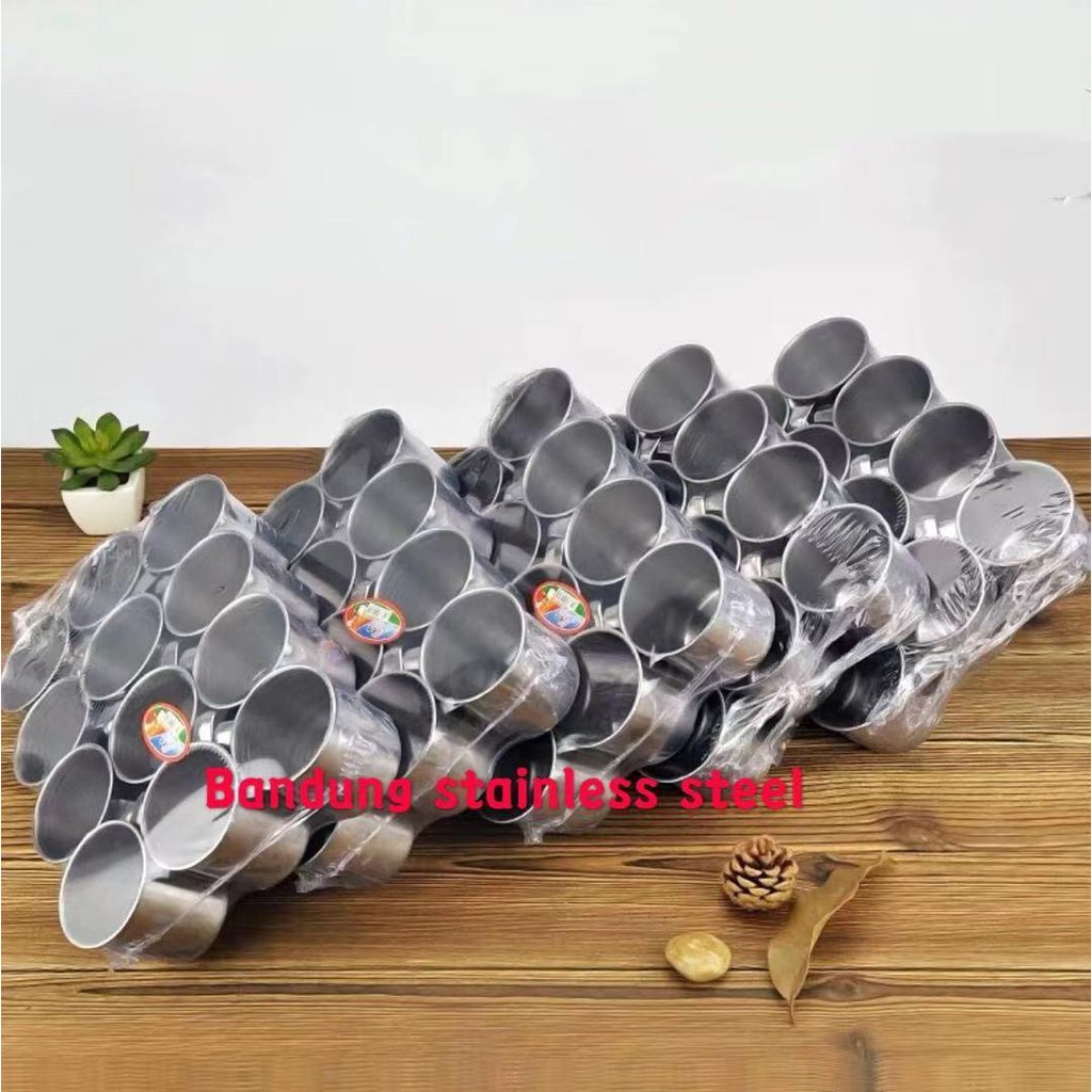 12pcs Muk Kopi Teh serbaguna murah 7, 8, 9cm / Gelas cangkir stainless mug