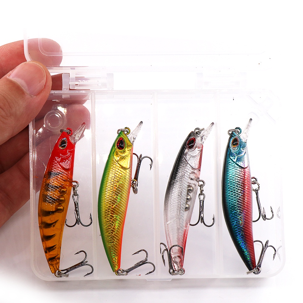 Umpan Casting 5g/6.5cm Fishing Sinking Minnow Lure Umpan Ikan Alat Pancing Kail Plastic Bait Umpan Mancing