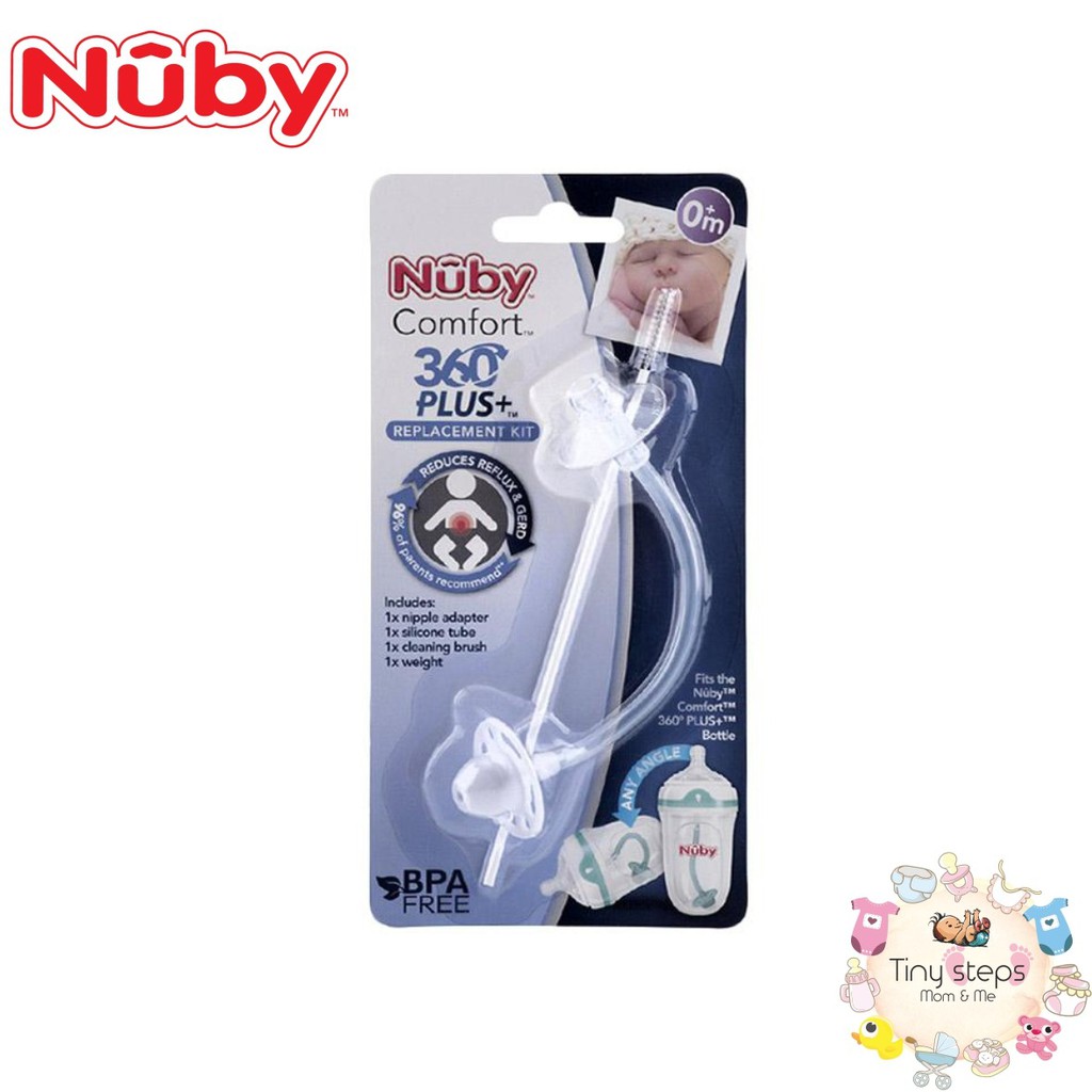 Nuby Comfort 360 Replacement Kit - Refill sedotan botol nuby