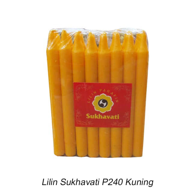 Lilin sembahyang sukhavati kuning