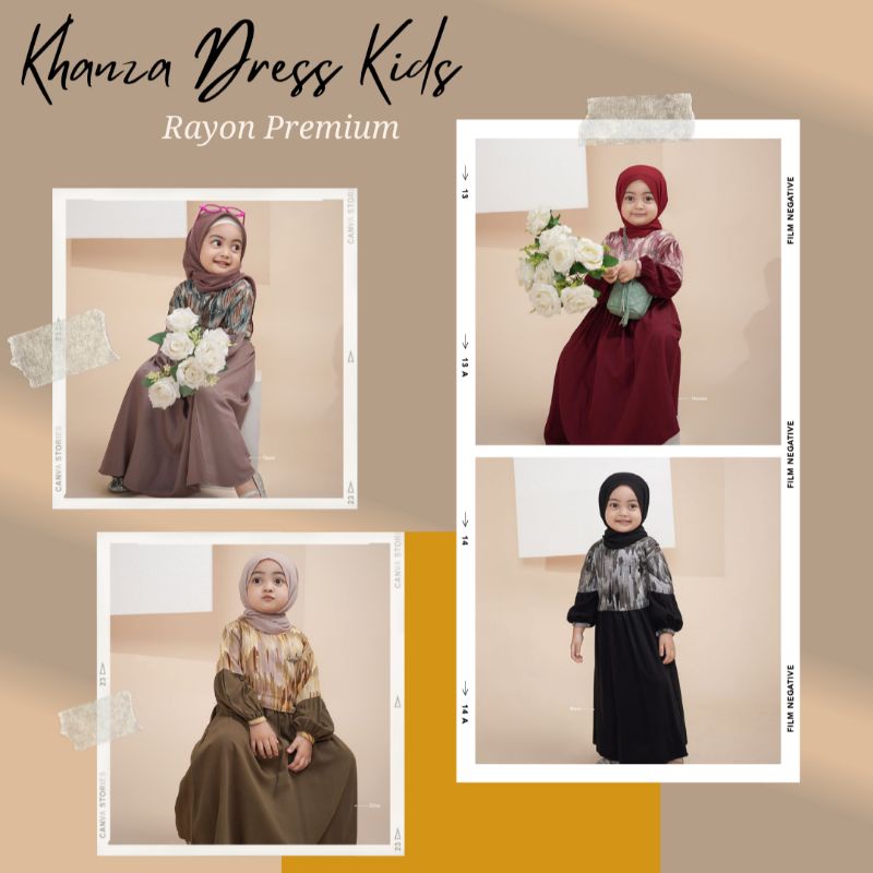 KHANZA DRESS KIDS by Nadheera Luxury [ NEW - Nadheera Dress Series ] Gamis Nadheera Luxury