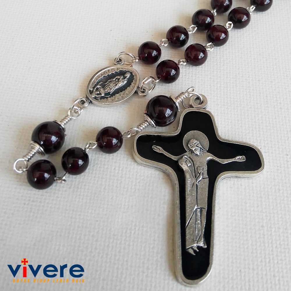 Rosario Batu Alam Garnet 6 mm